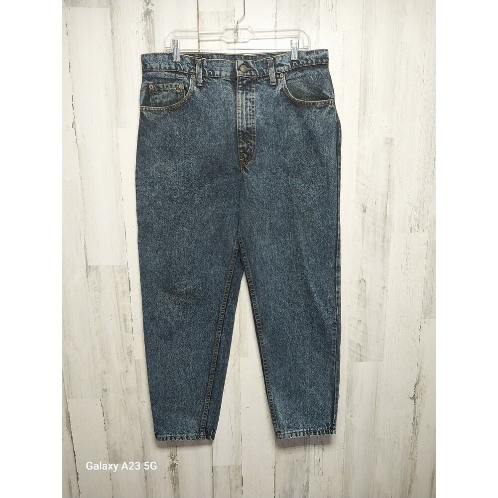 Vintage Levis 550 Jeans 36 x 30 Stonewash Straight Blue Red Tab Denim
